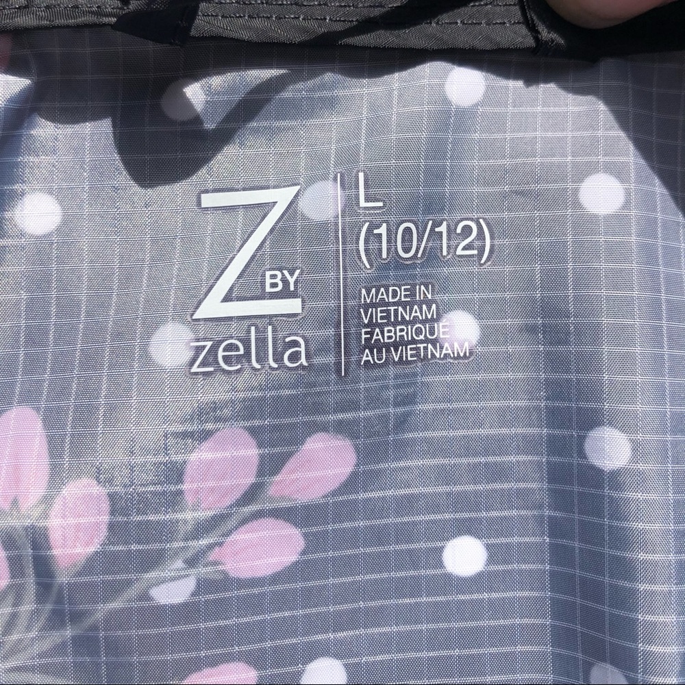 Z by Zella Girls Floral Woven Windbreaker Jacket L - Picture 7 of 14
